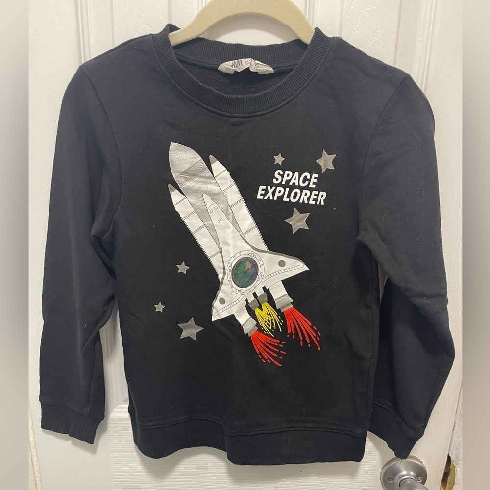 H&M Space Explorer Sweatshirt - Black and Silver